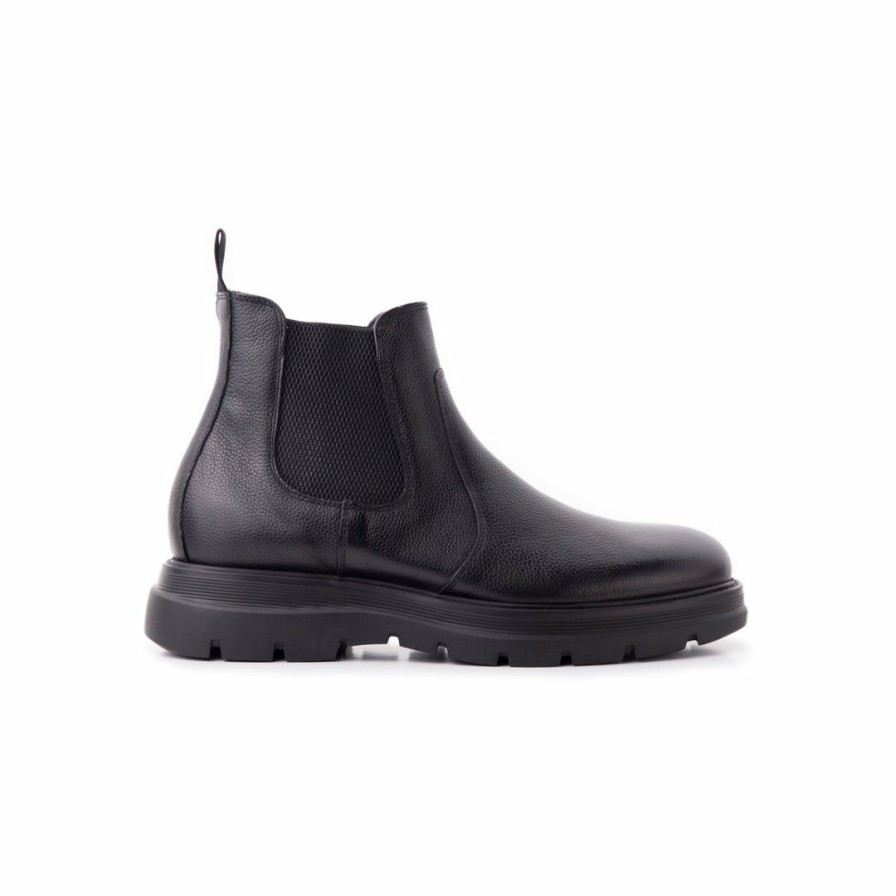 Women L'Intervalle | L'Intervalle Demeter Men Black Leather