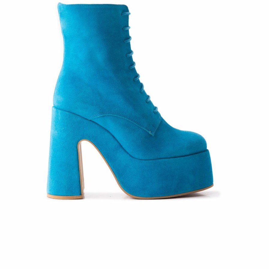 Women L'Intervalle | L'Intervalle Mellow Blue Suede Women Blue Suede/Bleu Suede