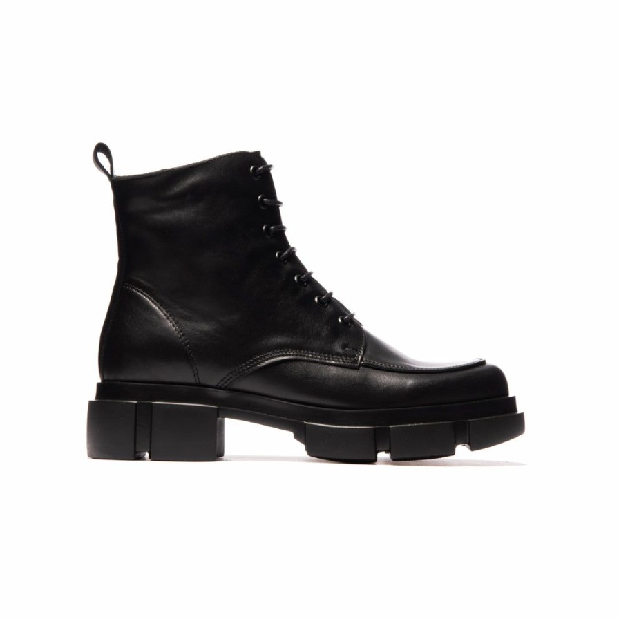 Women L'Intervalle | L'Intervalle Women Belgate Black Leather