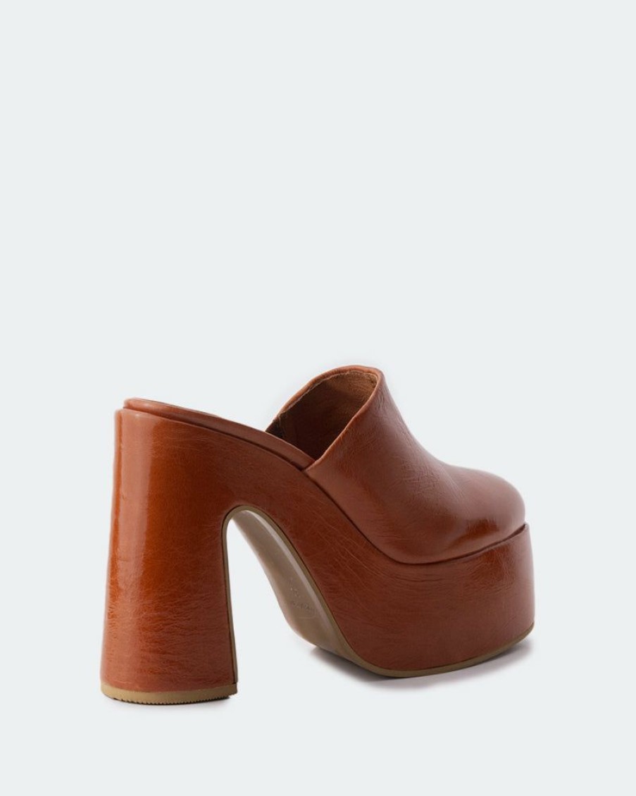 Women L'Intervalle | L'Intervalle Muse Burnt Orange Leather Women Burnt Orange Leather/Cuir Orange Brulee