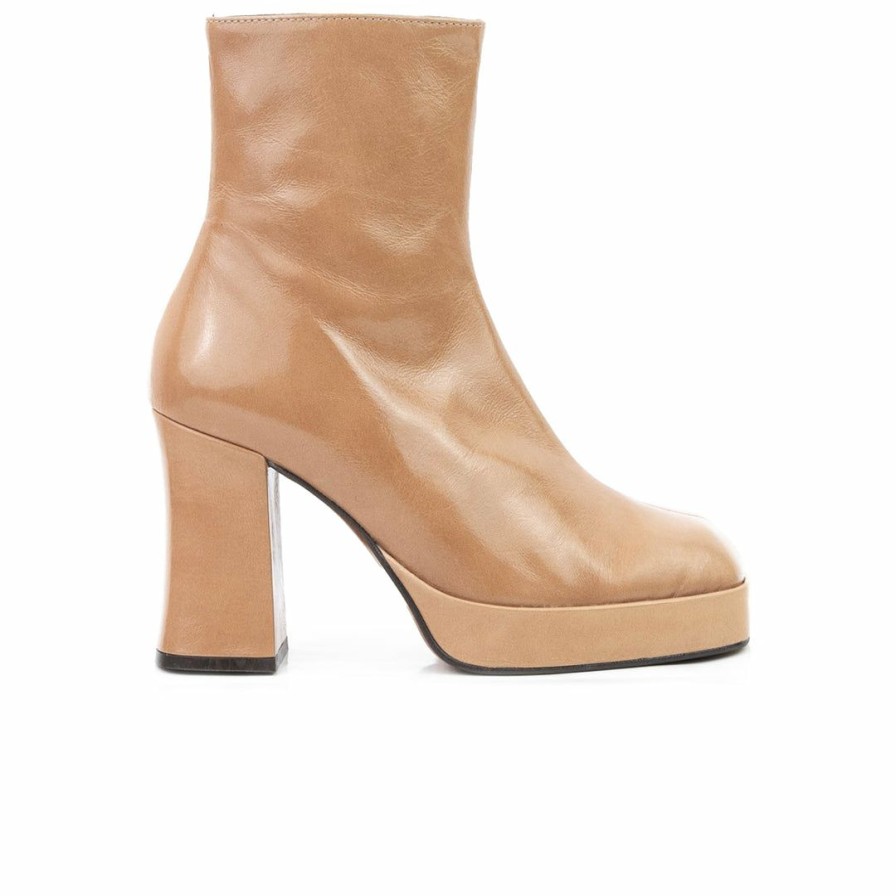 Women L'Intervalle | L'Intervalle Mayotte Camel Leather