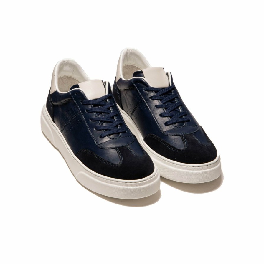 Women L'Intervalle | L'Intervalle Archer Men Deep Blue Leather