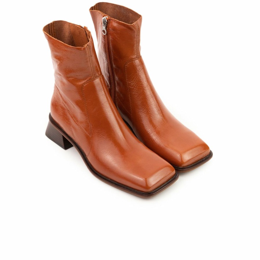 Women L'Intervalle | L'Intervalle Burgos Burnt Orange Leather