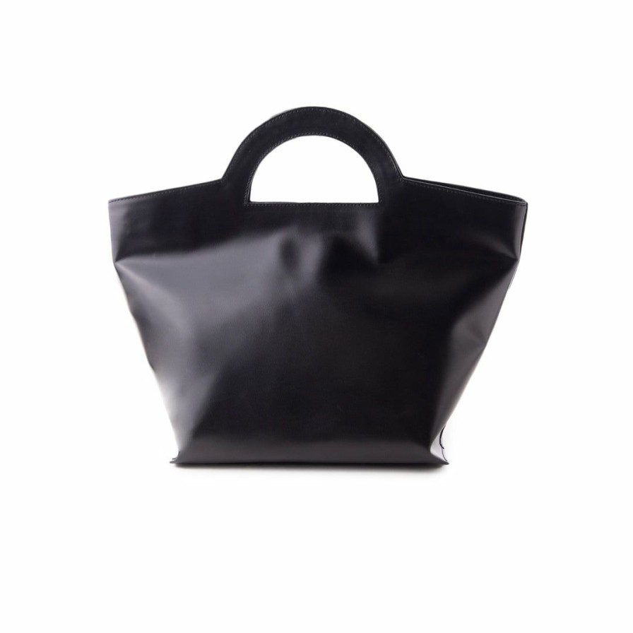 Bags L'Intervalle | L'Intervalle Nita Black Leather Black Leather/Cuir Noir