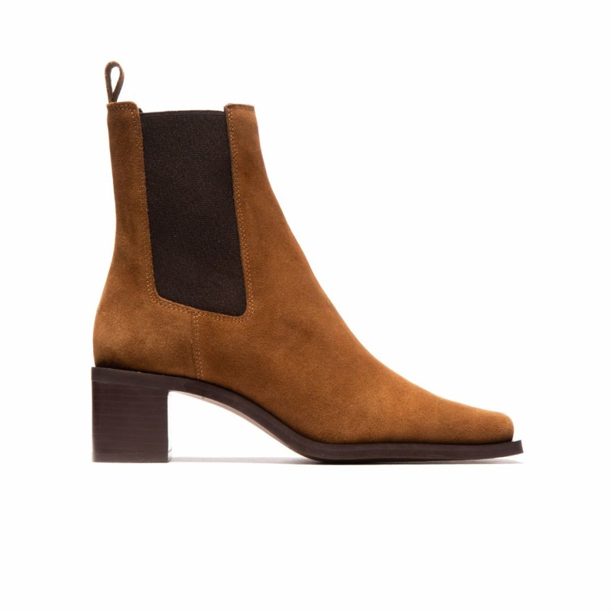 Women L'Intervalle | L'Intervalle Albans Women Tan Suede