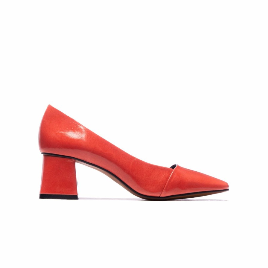 Women L'Intervalle | L'Intervalle Kiera Coral Leather