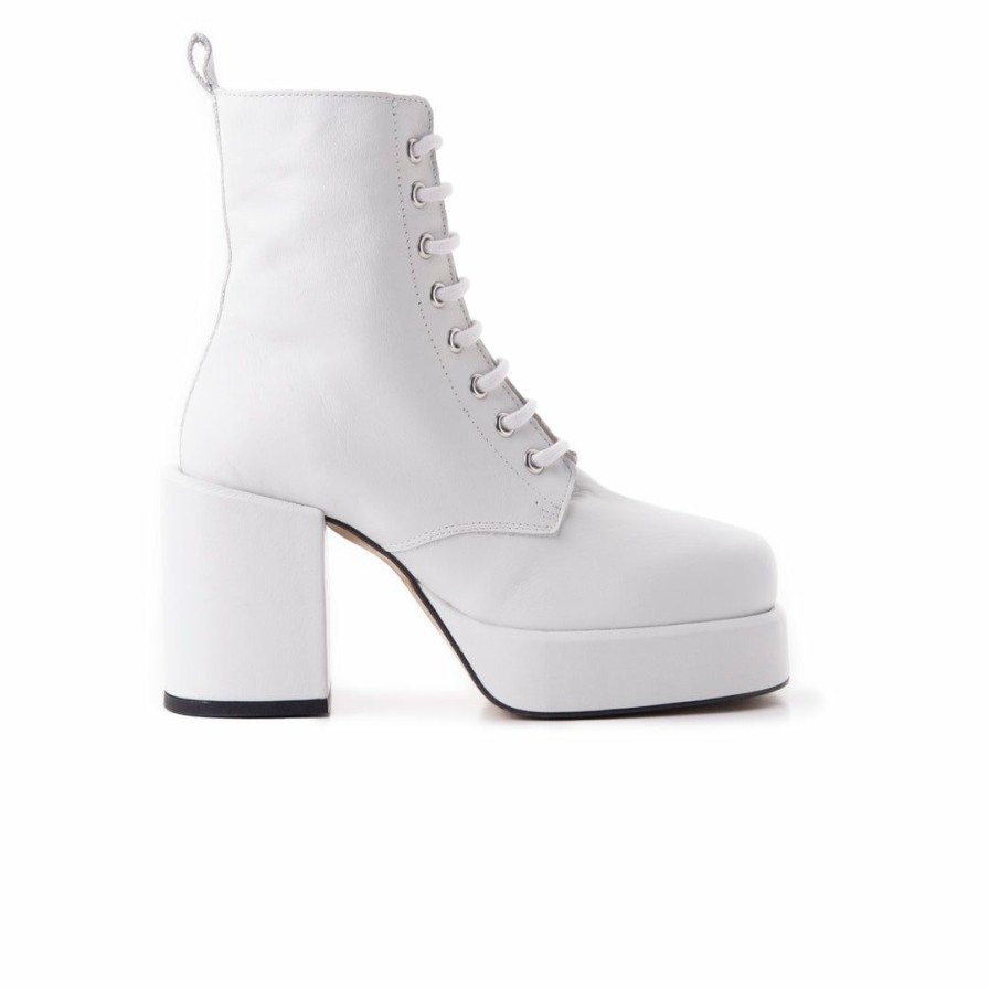 Women L'Intervalle | L'Intervalle Regal White Leather