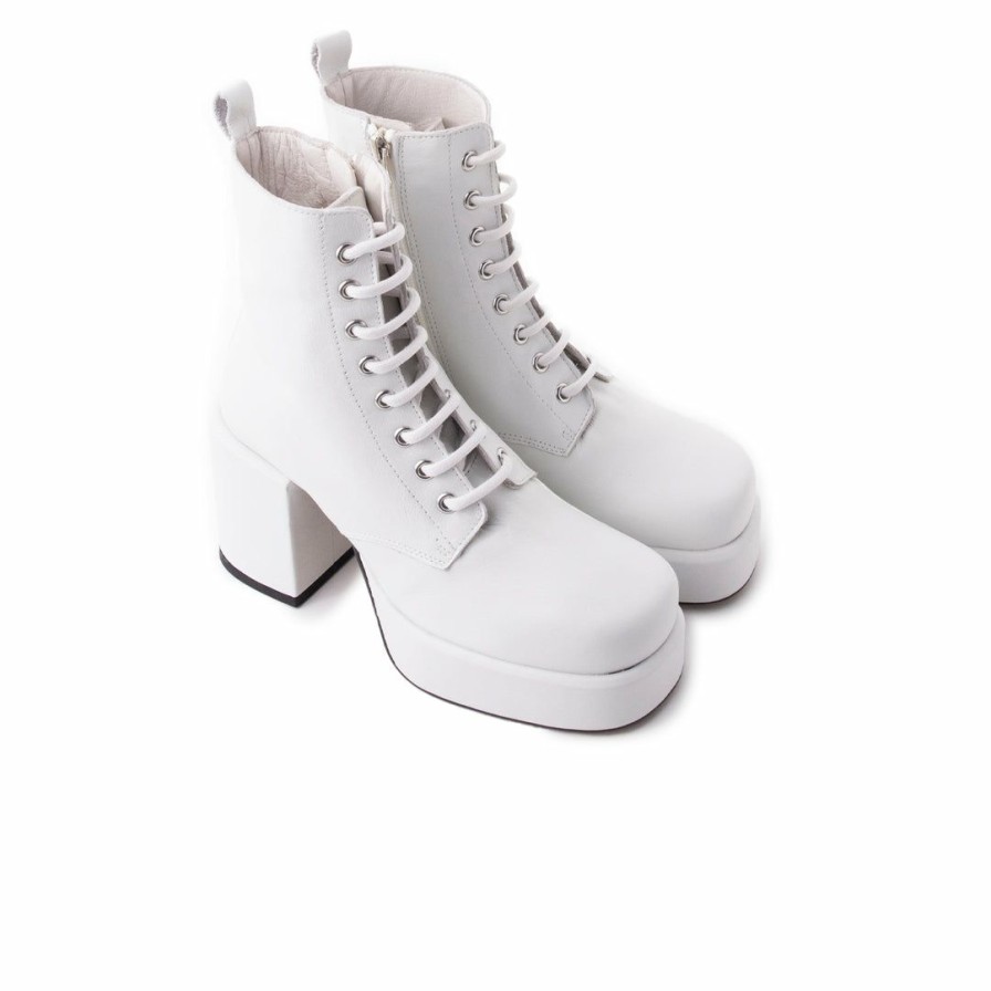 Women L'Intervalle | L'Intervalle Regal White Leather