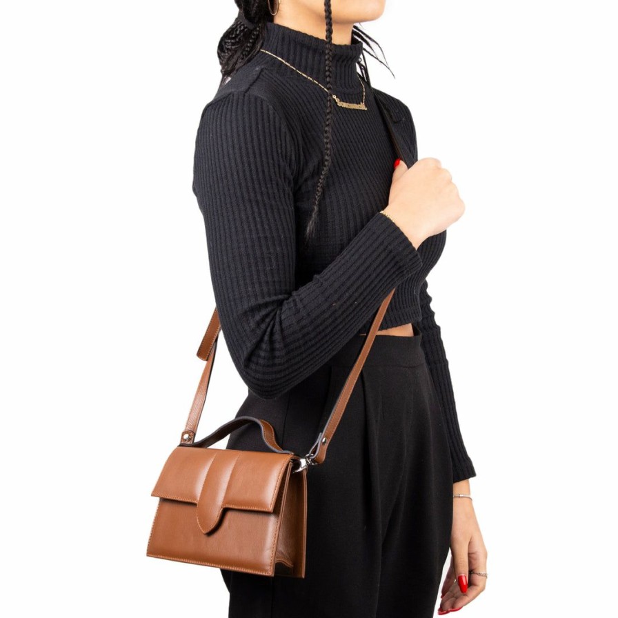 Bags L'Intervalle | L'Intervalle Women Mini Diya Tan Leather