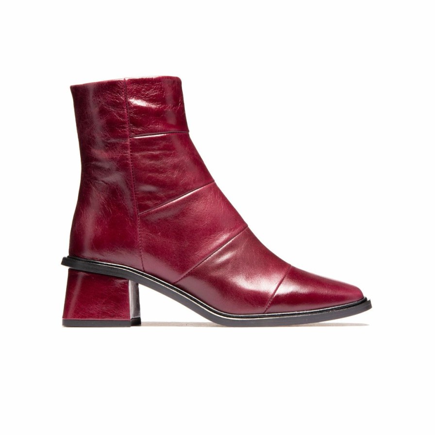 Women L'Intervalle | L'Intervalle Belmont Bordeaux Leather Women