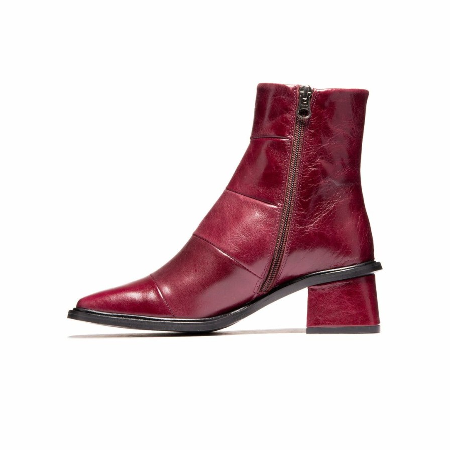 Women L'Intervalle | L'Intervalle Belmont Bordeaux Leather Women