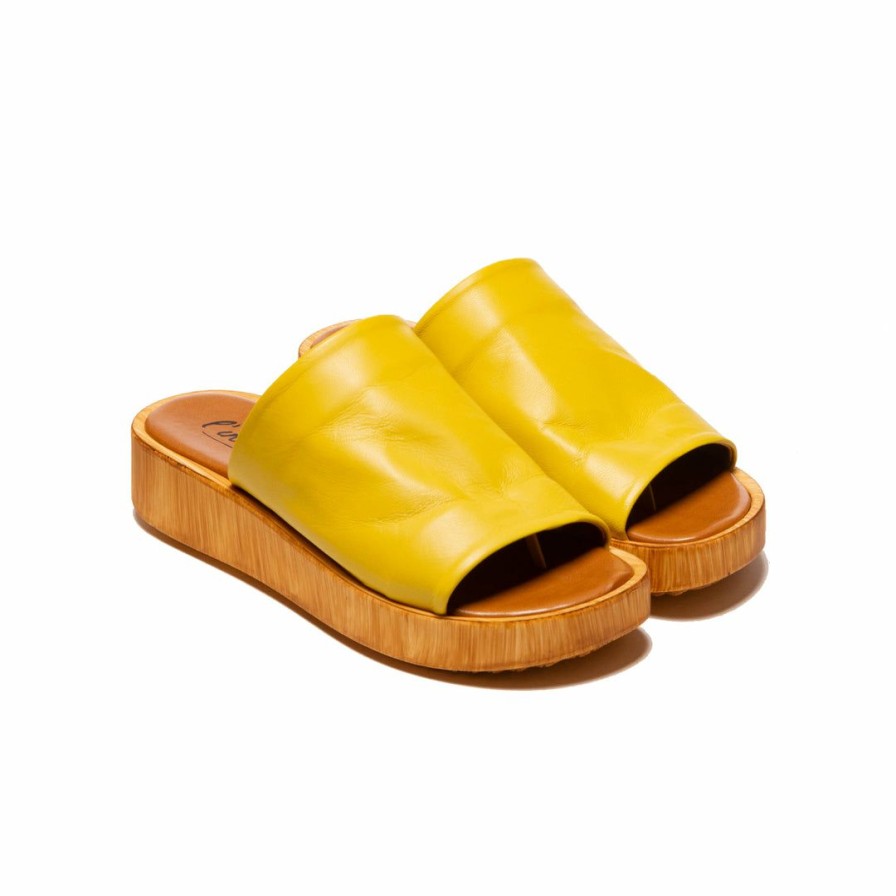 Women L'Intervalle | L'Intervalle Callia Women Yellow Leather