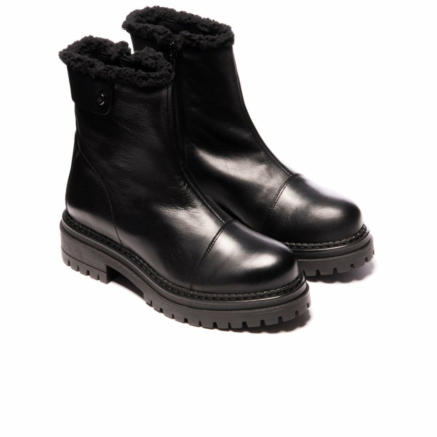 Women L'Intervalle | L'Intervalle Doc Black Leather