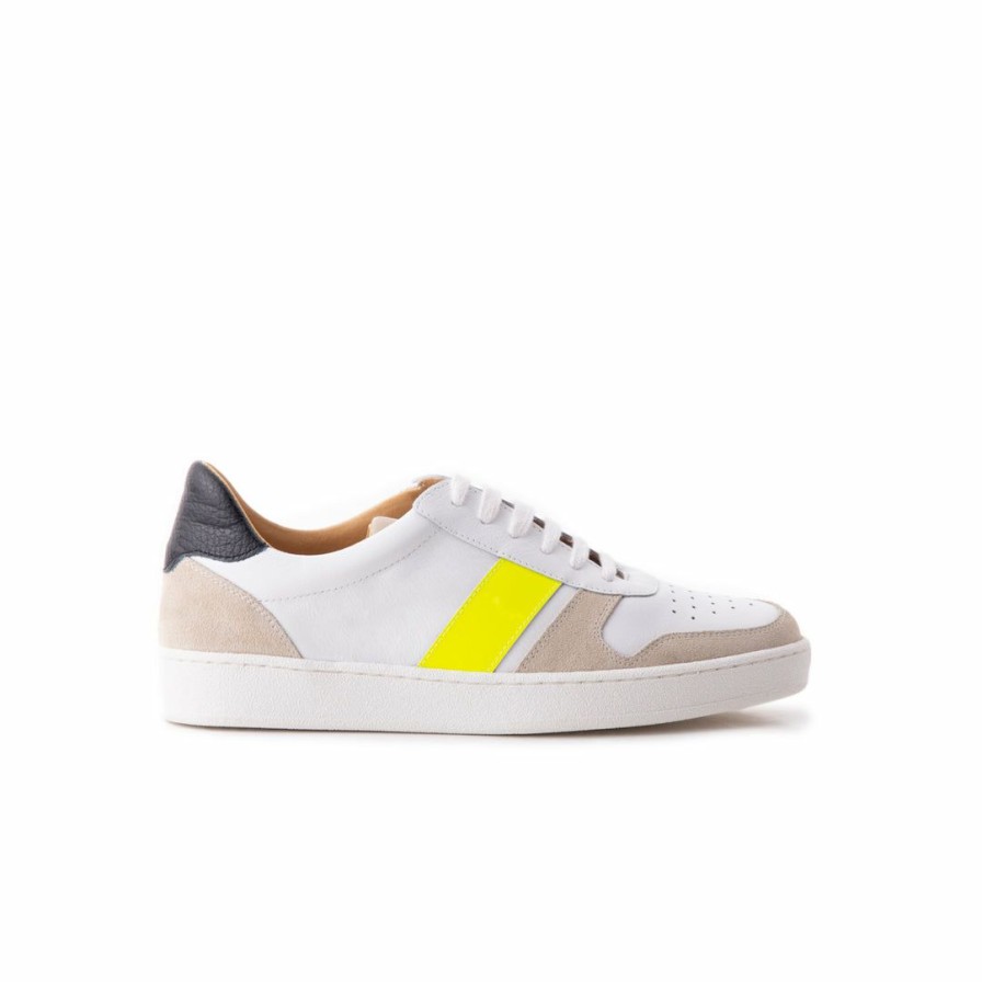 Women L'Intervalle | L'Intervalle Women Karma White Yellow Leather White Yellow Leather/Cuir Blanc Jaune