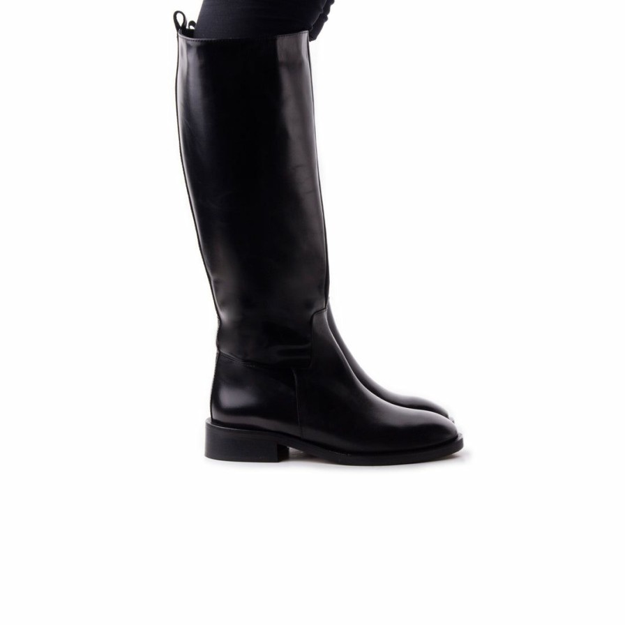 Women L'Intervalle | L'Intervalle Women Moyle Black Leather