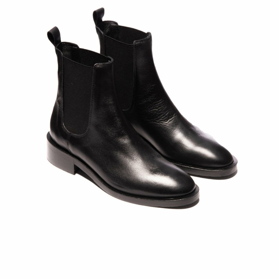 Women L'Intervalle | L'Intervalle Bunbury Women Black Leather