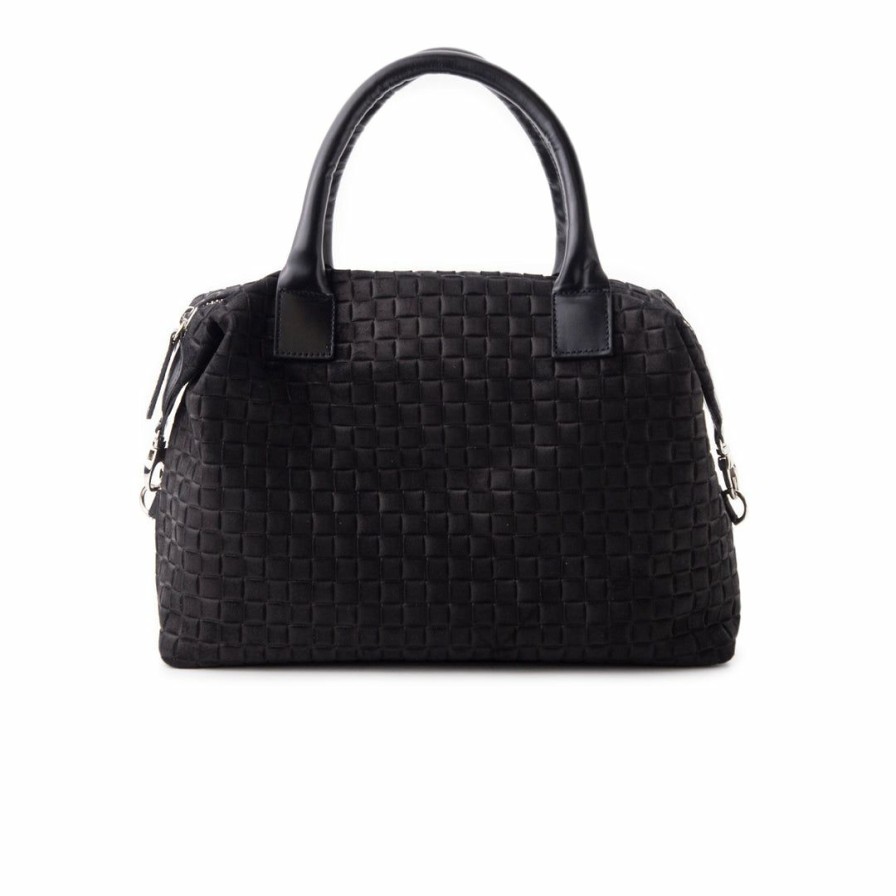 Bags L'Intervalle | L'Intervalle Women Belleville Black Suede Black Suede/Suede Noir