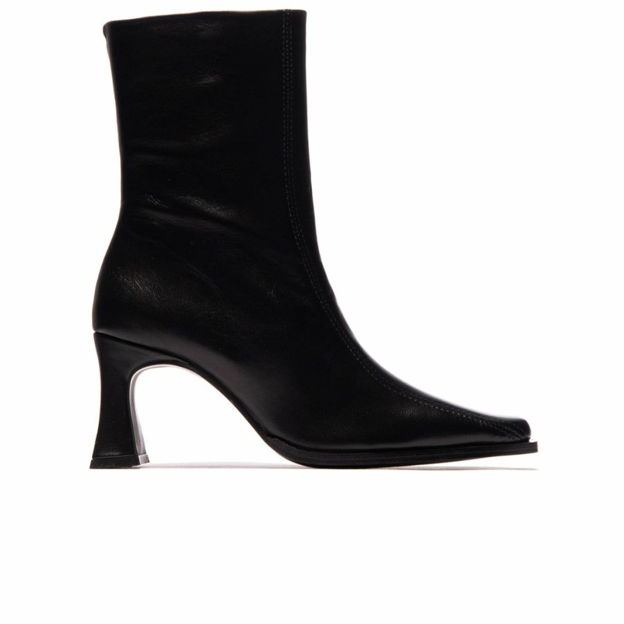 Women L'Intervalle | L'Intervalle Women Mairie Black Leather