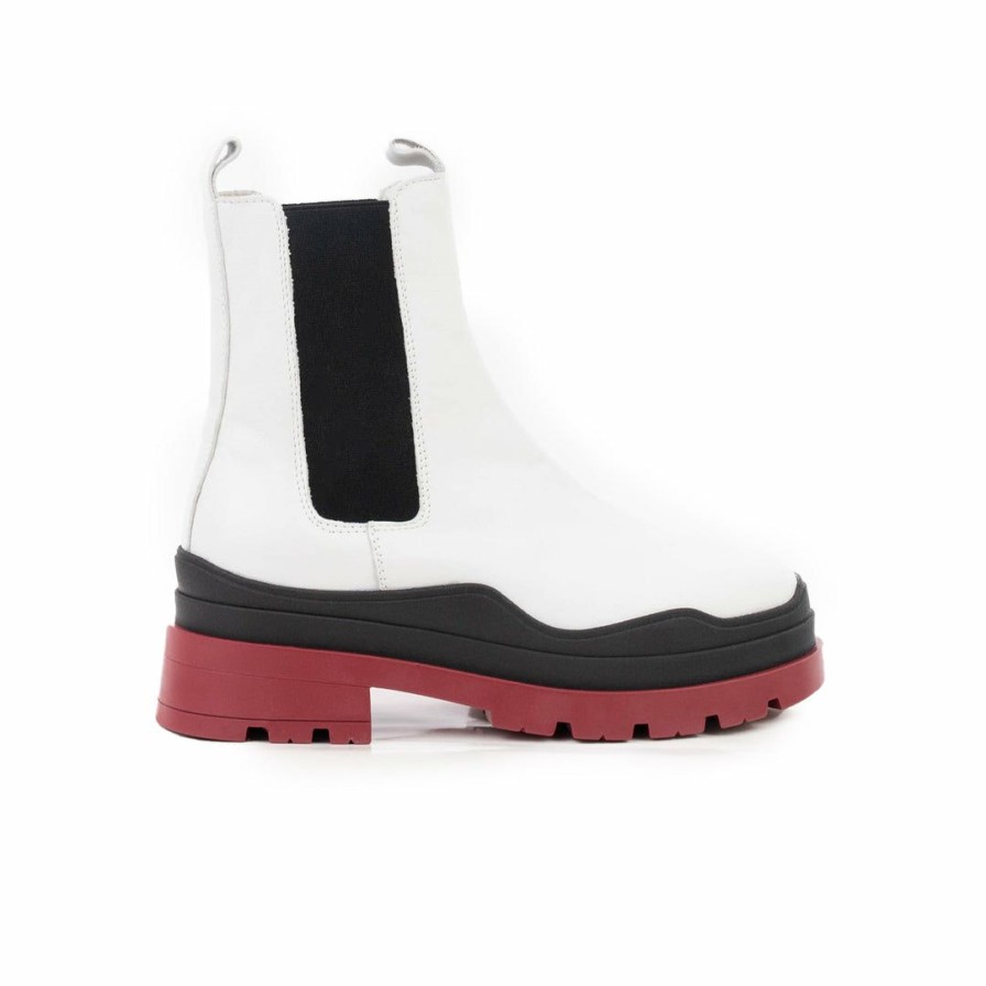 Women L'Intervalle | L'Intervalle Creusot White Leather / Red Sole White Leather/Red Sole