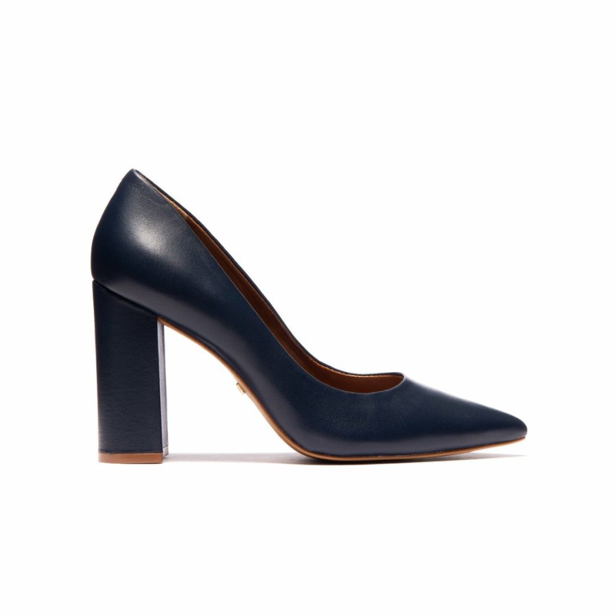 Women L'Intervalle | L'Intervalle Women Ciara Navy Leather