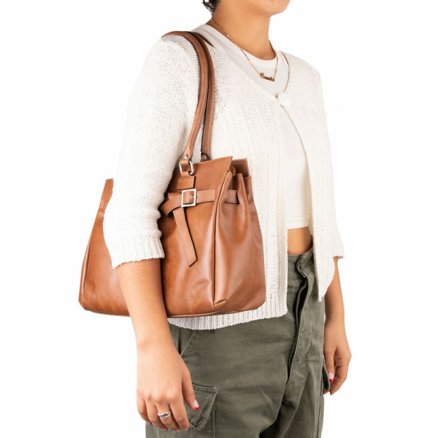 Bags L'Intervalle | L'Intervalle Avenue, Brown Leather Brown Leather/Cuir Brun