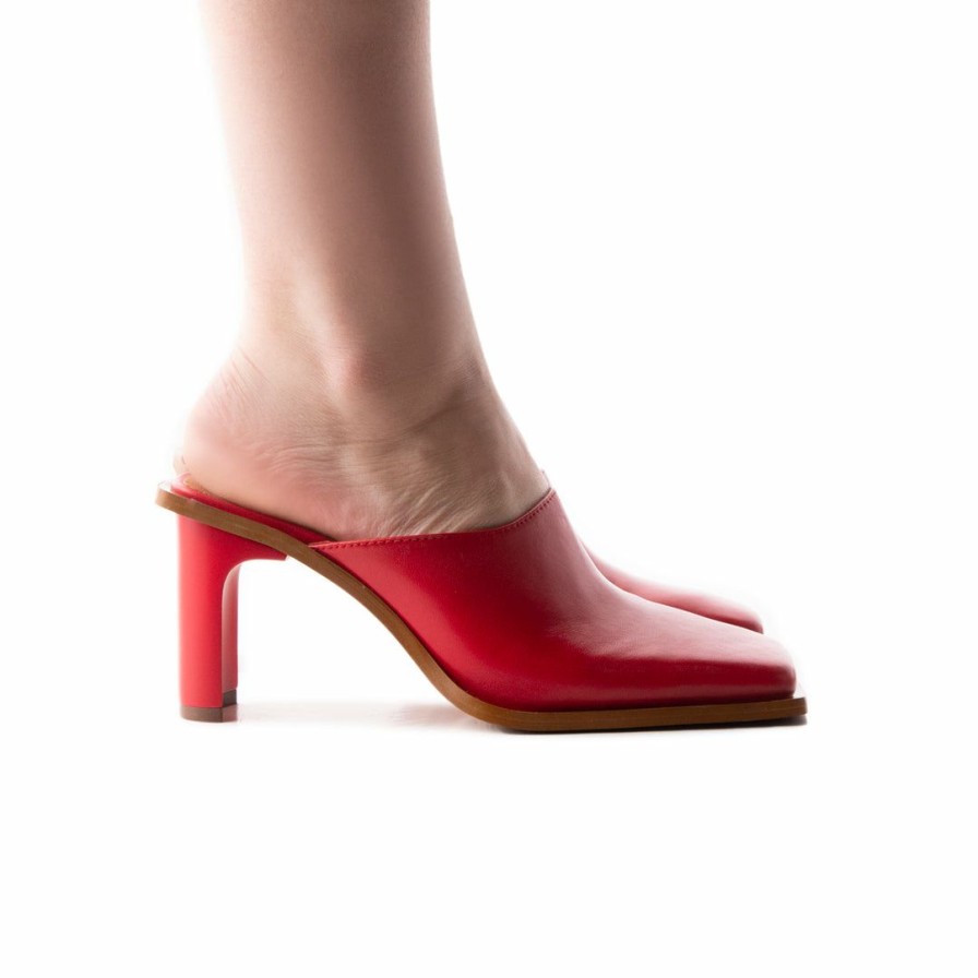 Women L'Intervalle | L'Intervalle Women Aglaia Red Leather Red Leather/Cuir Rouge