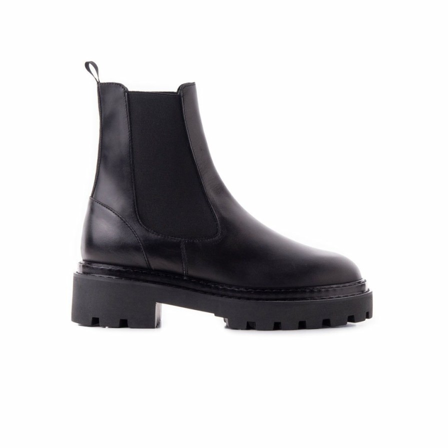 Women L'Intervalle | L'Intervalle Women Pinedale Black Leather