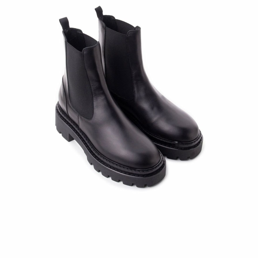 Women L'Intervalle | L'Intervalle Women Pinedale Black Leather