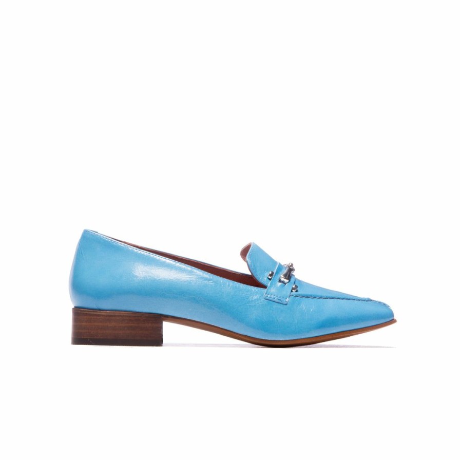 Women L'Intervalle | L'Intervalle Marbella Blue Leather Women