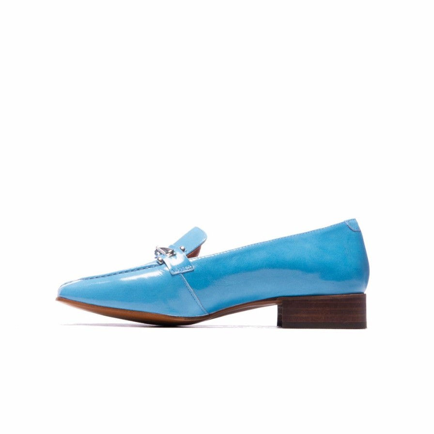 Women L'Intervalle | L'Intervalle Marbella Blue Leather Women