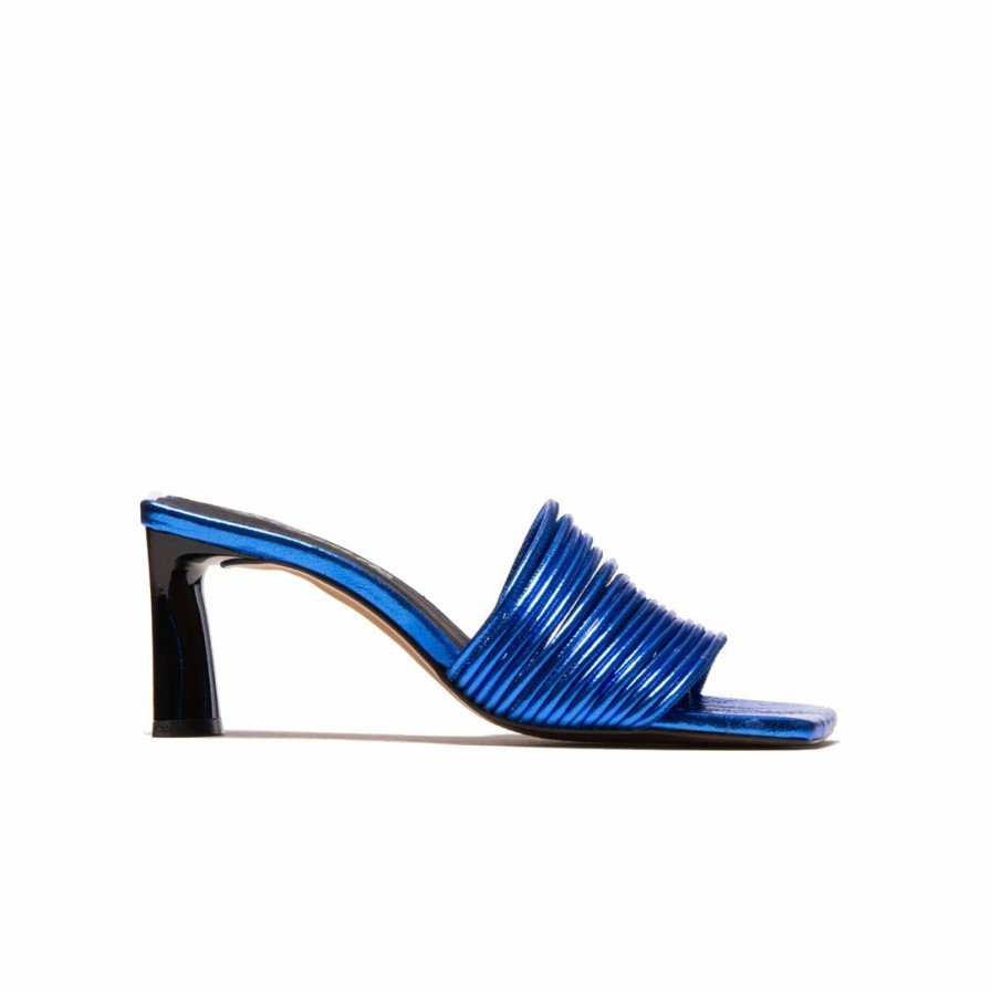 Women L'Intervalle | L'Intervalle Dounia Women Blue Metal