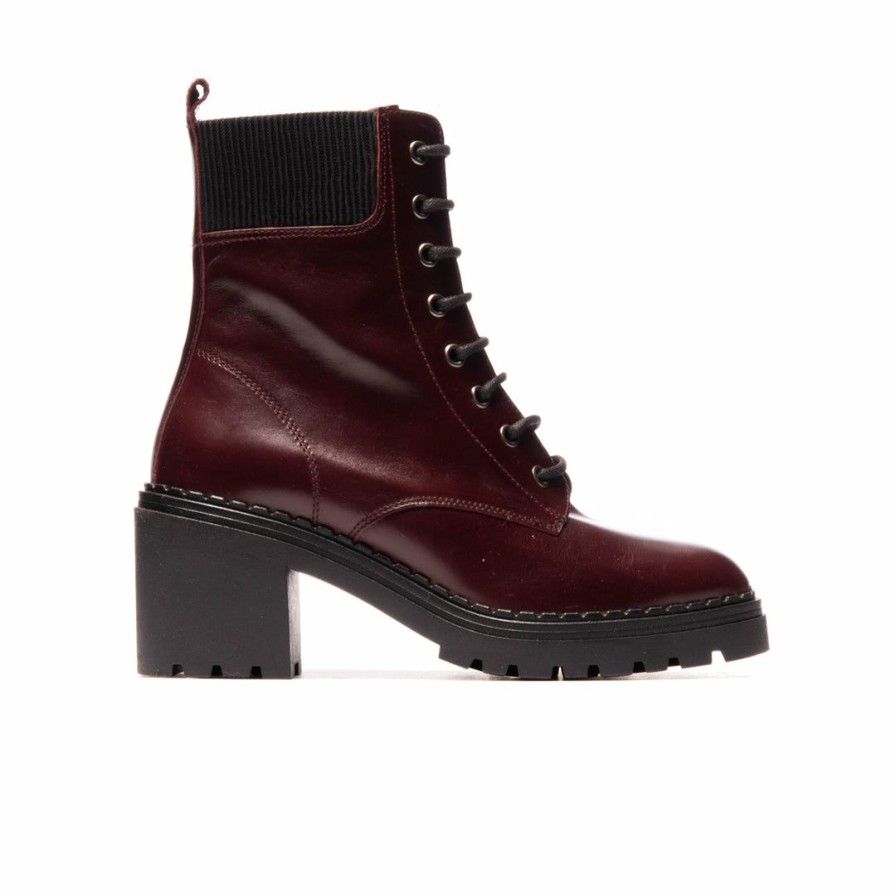 Women L'Intervalle | L'Intervalle Women Potenza Bordeaux Leather Bordeau Leather