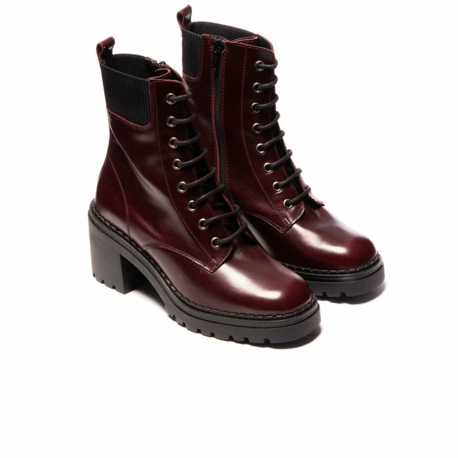 Women L'Intervalle | L'Intervalle Women Potenza Bordeaux Leather Bordeau Leather