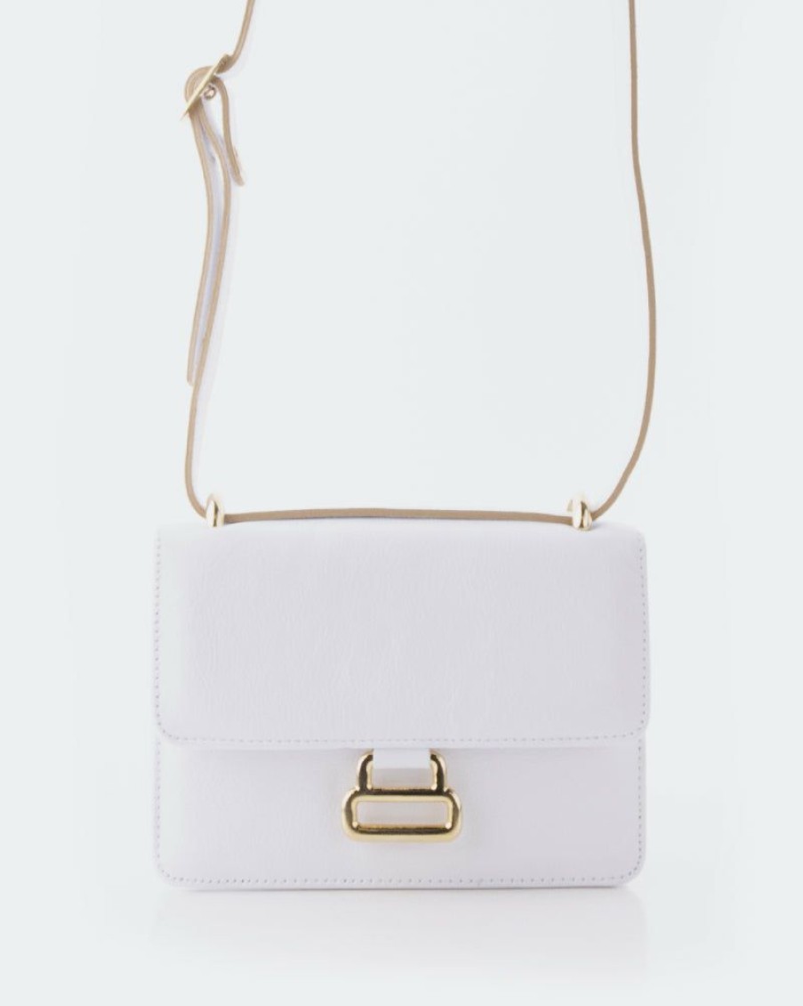 Bags L'Intervalle | L'Intervalle Breezy White Leather White Leather/Cuir Blanc