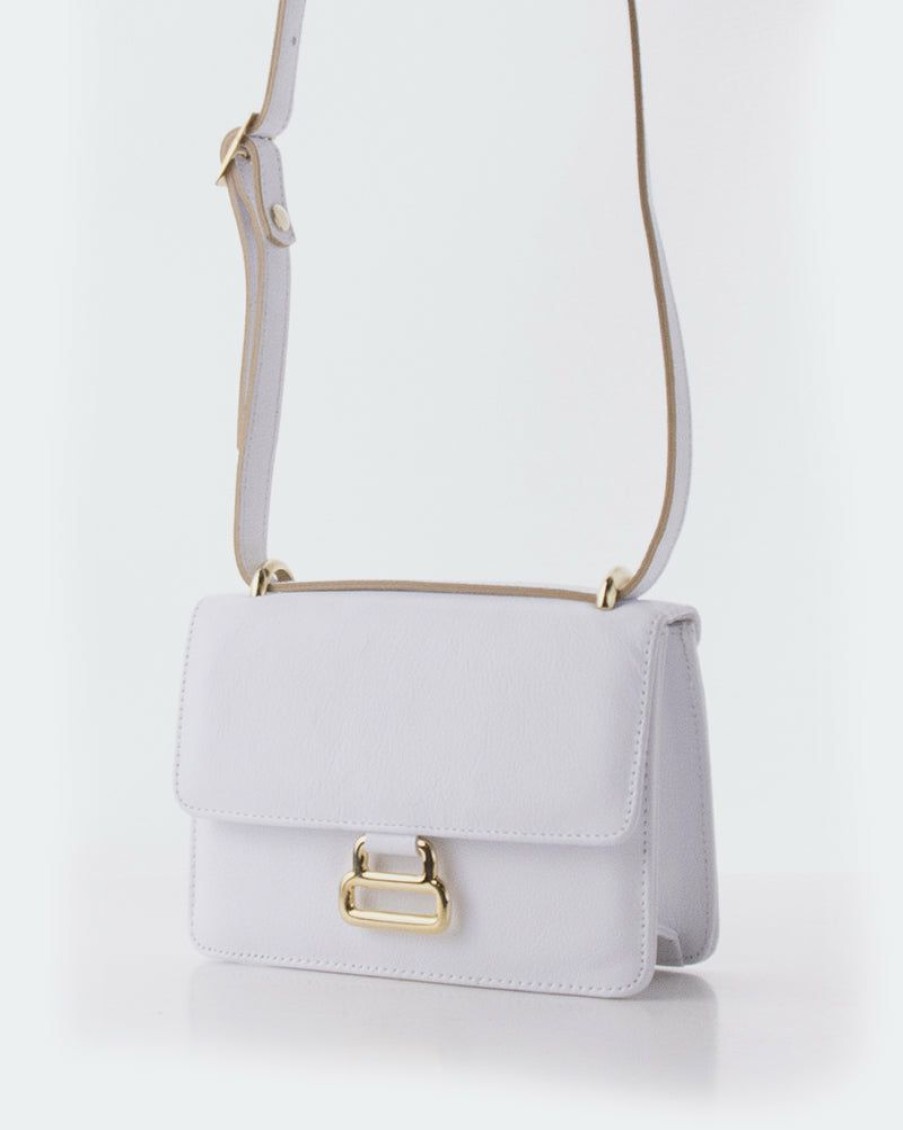 Bags L'Intervalle | L'Intervalle Breezy White Leather White Leather/Cuir Blanc