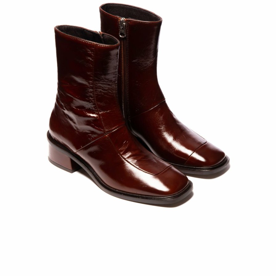 Women L'Intervalle | L'Intervalle Albany Chestnut Leather