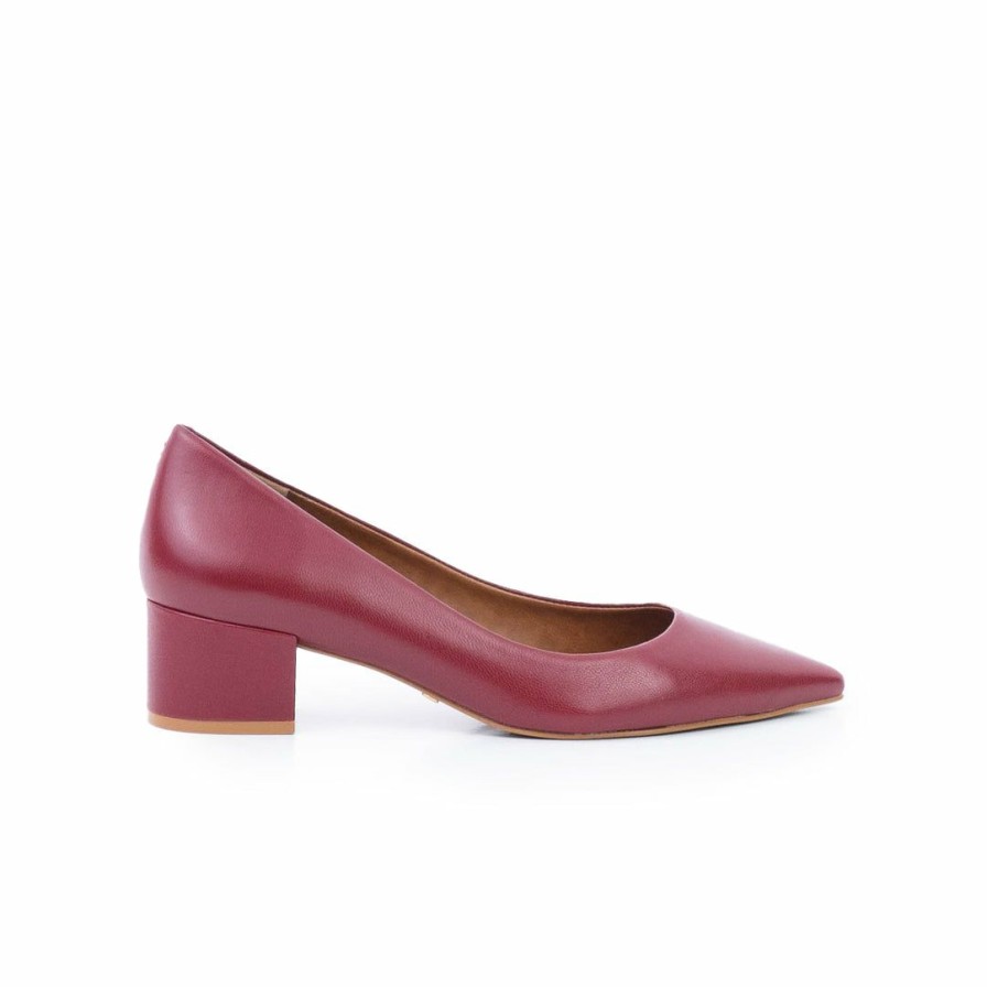 Women L'Intervalle | L'Intervalle Marietta Women Burgundy Leather