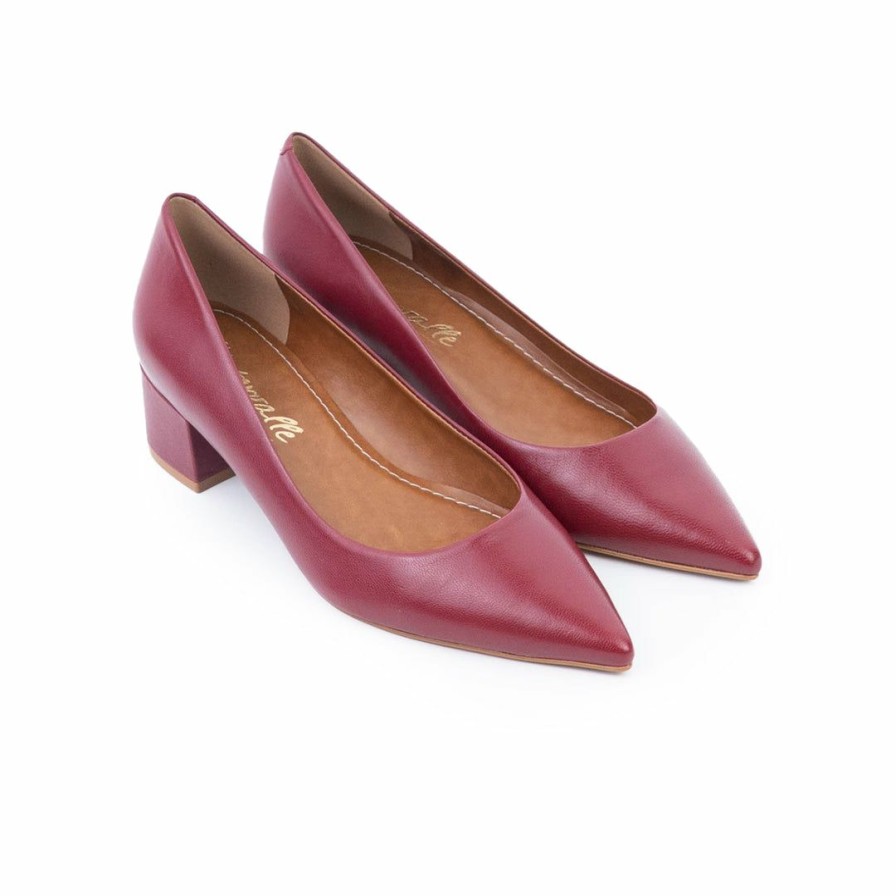 Women L'Intervalle | L'Intervalle Marietta Women Burgundy Leather