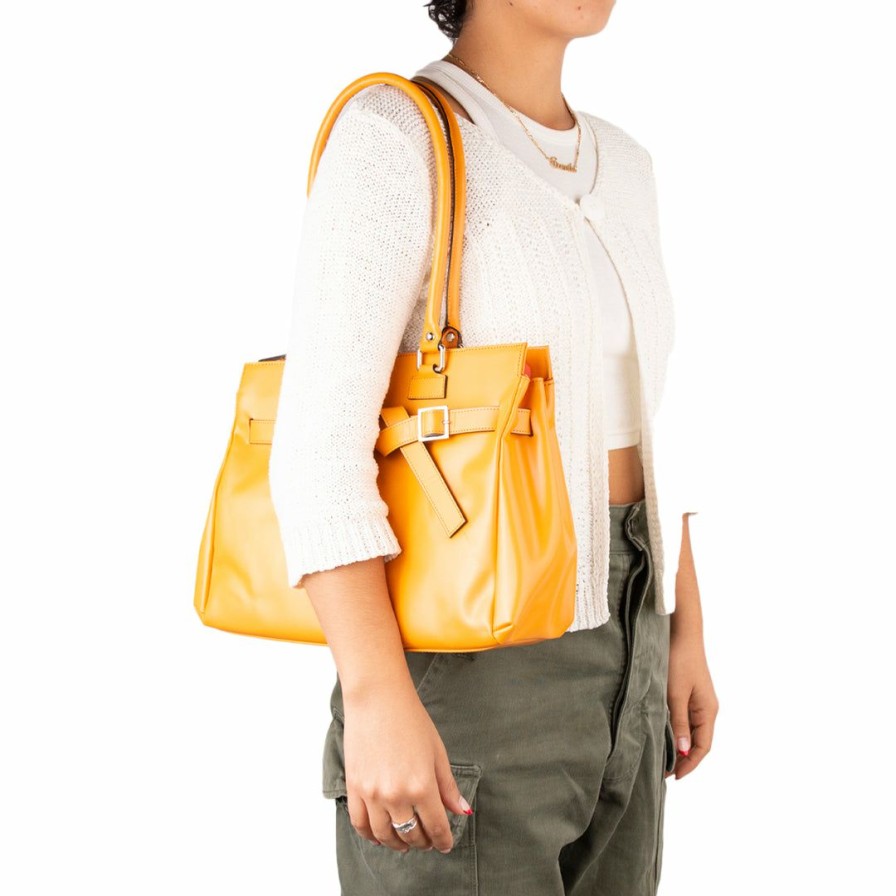 Bags L'Intervalle | L'Intervalle Women Avenue Orange Leather Orange Leather/Cuir Orange