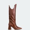 Women L'Intervalle | L'Intervalle Mitski Chestnut Leather Chestnut Leather/Cuir Chataine