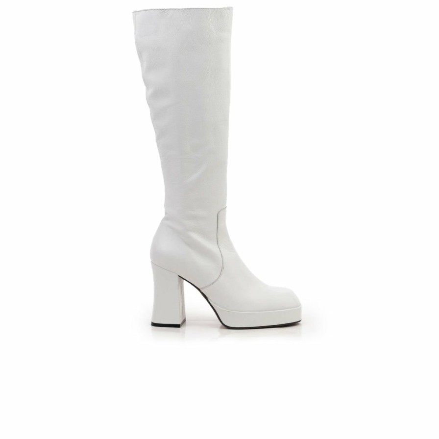 Women L'Intervalle | L'Intervalle Emilion White Leather