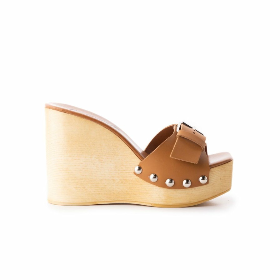 Women L'Intervalle | L'Intervalle Adore Tan Leather Women Tan Leather/Cuir Ocre