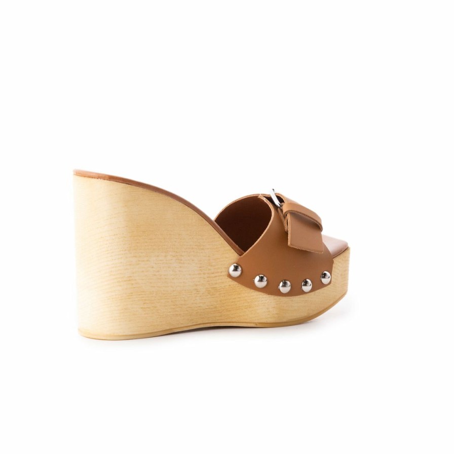 Women L'Intervalle | L'Intervalle Adore Tan Leather Women Tan Leather/Cuir Ocre