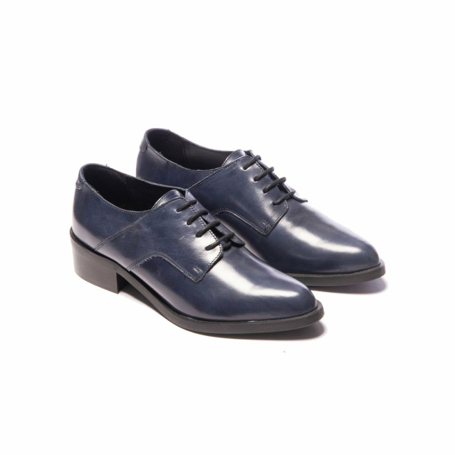 Women L'Intervalle | L'Intervalle Raven Women Navy Leather