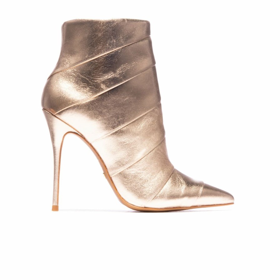 Women L'Intervalle | L'Intervalle Women Adriana Light Gold Metallic Leather