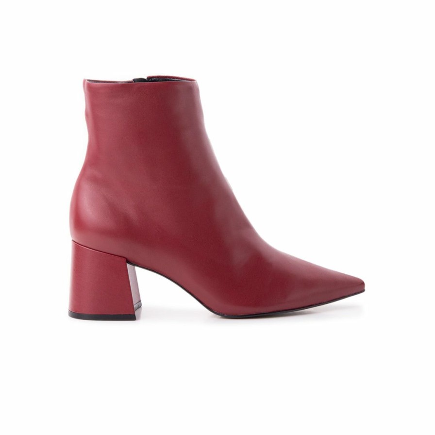 Women L'Intervalle | L'Intervalle Women Park Burgundy Leather