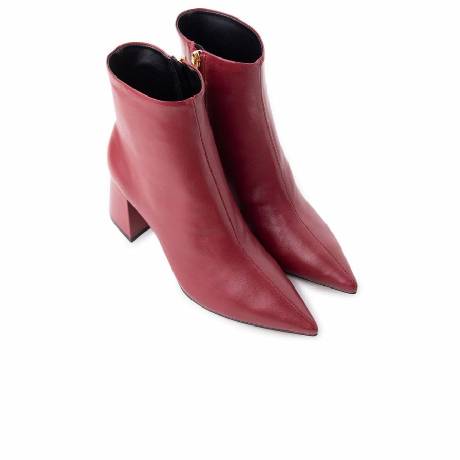 Women L'Intervalle | L'Intervalle Women Park Burgundy Leather