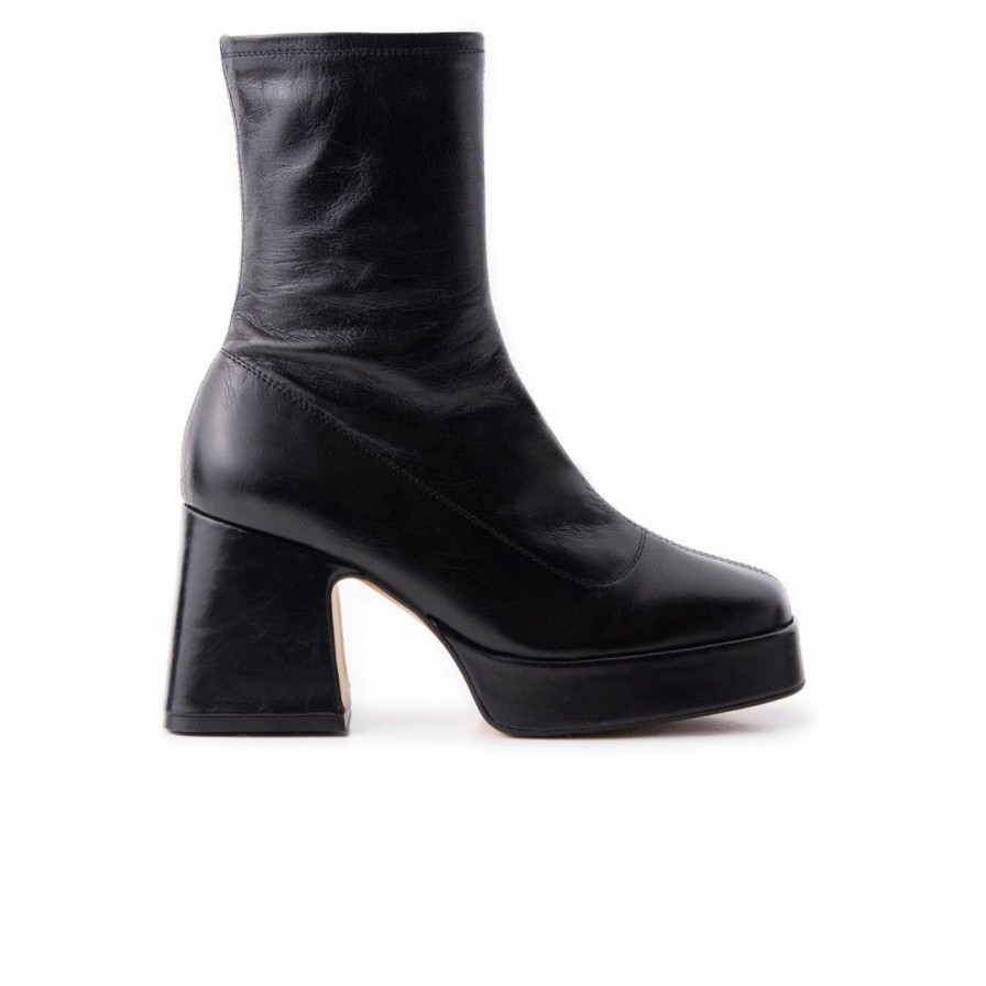 Women L'Intervalle | L'Intervalle Women Joya Black Leather