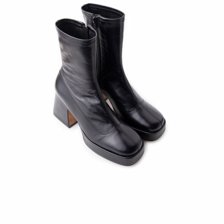 Women L'Intervalle | L'Intervalle Women Joya Black Leather