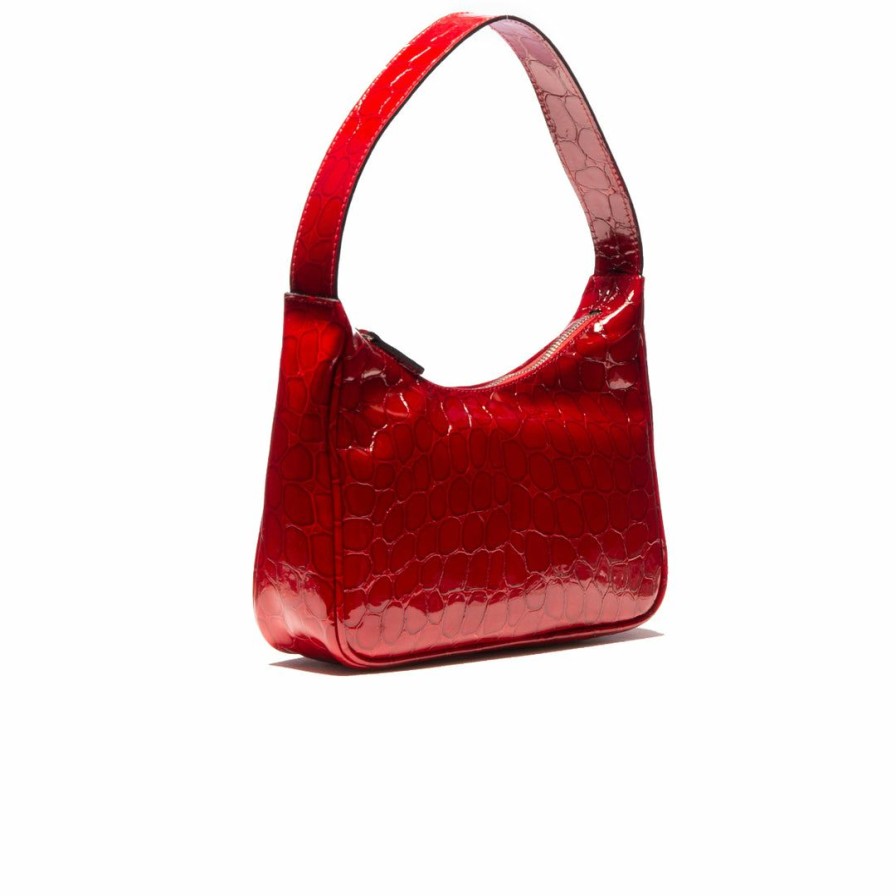 Bags L'Intervalle | L'Intervalle City Red Shiny Croco